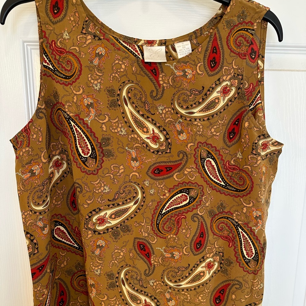 Silk Sleeveless Emma James Top
